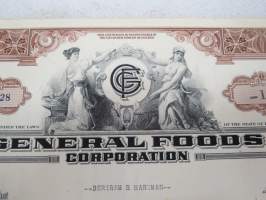 General Foods Corporation, 10 shares, nr NC/O 399828, 1960 -share certificate / osakekirja
