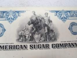 American Sugar Company, 100 shares, nr N199223, 1965 -share certificate / osakekirja