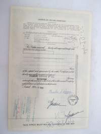 American Sugar Company, 100 shares, nr N199223, 1965 -share certificate / osakekirja