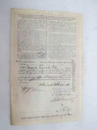 National Tea Co., 10 shares, nr NC/O 186, 1928 -share certificate / osakekirja