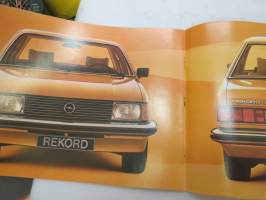 Opel Rekord -myyntiesite / sales brochure