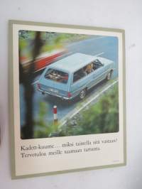 Opel Kadett 1967 -myyntiesite / sales brochure