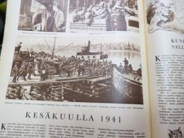 Suomen Kuvalehti 1956 nr 25, ilmestynyt 22.6.1956, sis. mm. seur. artikkelit / kuvat / mainokset; Kansikuva Kalle Kultala &quot;Kesän perhosia&quot;, Plastex - suomalaista