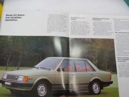 Mazda 323 Saloon 1982 -myyntiesite / brochure