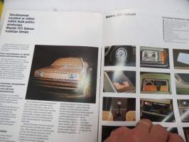 Mazda 323 Saloon 1982 -myyntiesite / brochure