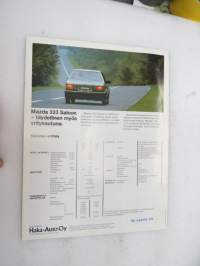 Mazda 323 Saloon 1982 -myyntiesite / brochure
