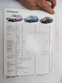 Mazda 323 1981 -myyntiesite / brochure
