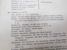 Helsingin konservatorio kurssit 1936 opasvihko -guide to courses