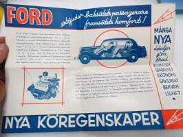 Ford V8 1935 -broschyr / sales brochure in swedish