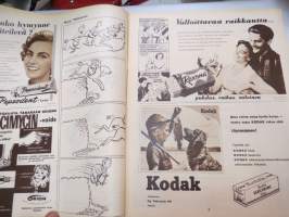 Suomen Kuvalehti 1956 nr 32, ilmestynyt 11.8.1956, sis. mm. seur. artikkelit / kuvat / mainokset; Kansikuva &quot;Minä - Nasser - Fallujan Tiikeri&quot;, Ranska ei halua