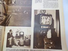 Suomen Kuvalehti 1956 nr 32, ilmestynyt 11.8.1956, sis. mm. seur. artikkelit / kuvat / mainokset; Kansikuva &quot;Minä - Nasser - Fallujan Tiikeri&quot;, Ranska ei halua