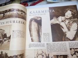 Suomen Kuvalehti 1956 nr 30, ilmestynyt 28.7.1956, sis. mm. seur. artikkelit / kuvat / mainokset; Kansikuva Marjatta Weöres - Heinäkuuta, Rämettyneisyyttä -