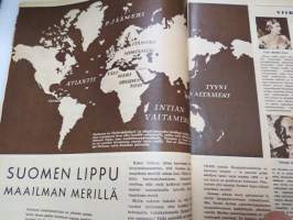 Suomen Kuvalehti 1956 nr 30, ilmestynyt 28.7.1956, sis. mm. seur. artikkelit / kuvat / mainokset; Kansikuva Marjatta Weöres - Heinäkuuta, Rämettyneisyyttä -