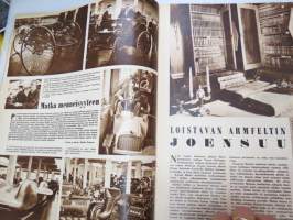 Suomen Kuvalehti 1956 nr 30, ilmestynyt 28.7.1956, sis. mm. seur. artikkelit / kuvat / mainokset; Kansikuva Marjatta Weöres - Heinäkuuta, Rämettyneisyyttä -