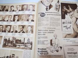 Suomen Kuvalehti 1956 nr 30, ilmestynyt 28.7.1956, sis. mm. seur. artikkelit / kuvat / mainokset; Kansikuva Marjatta Weöres - Heinäkuuta, Rämettyneisyyttä -