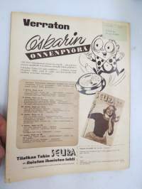 Suomen Kuvalehti 1956 nr 30, ilmestynyt 28.7.1956, sis. mm. seur. artikkelit / kuvat / mainokset; Kansikuva Marjatta Weöres - Heinäkuuta, Rämettyneisyyttä -