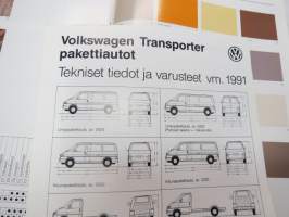 Volkswagen Transporter 1992 -myyntiesite / brochure