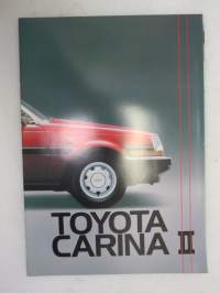 Toyota Carina II 1984 -myyntiesite, ruotsinkielinen / brochure, in swedish