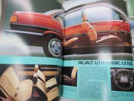 Toyota Carina II 1984 -myyntiesite, ruotsinkielinen / brochure, in swedish