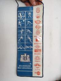 KS Nit + KS Stal 40 lat 1945-1985 - Robotniczy Klub Sportowy - ZKS Polonia / KS Stocznia Polnocna -viiri / pennant
