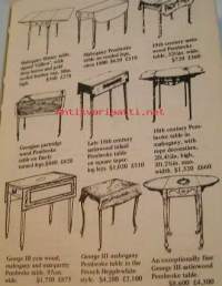 Antiques and their values. Furniture