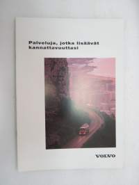 Volvo kuorma-autot &quot;Palveluja, jotka lisäävät kannattavuuttasi&quot; 1993 -myyntiesite / brochure