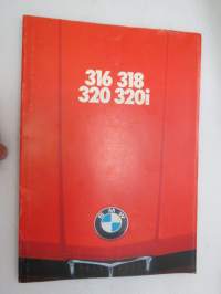 BMW 316 318 320 320 1976 -broschyr / brochure in swedish, myyntiesite ruotsiksi