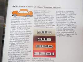 BMW 316 318 320 320 1976 -broschyr / brochure in swedish, myyntiesite ruotsiksi