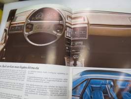 Nya Audi 100 1982 -broschyr / brochure in swedish, myyntiesite ruotsiksi