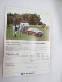 Nya Audi 100 1982 -broschyr / brochure in swedish, myyntiesite ruotsiksi