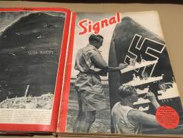 Signal 1941 vuosikerta 1-24, saksankielinen propagandalehti,