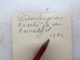 &quot;Rähinän&quot; plantaashi ja sen hoivailijat 1943 -valokuva / photograph