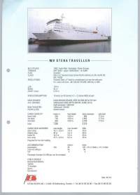 Stena Traveller   laivaesite  tekn tiedot 2 sivua
