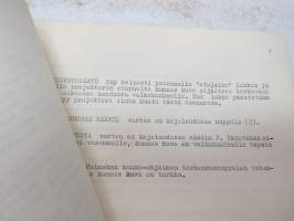 Sawyer´s &quot;500&quot; kuultokuvanheittimet - käyttöohjeet - engalnninkielisen ohjjekirja rinnakkaiskäyttöä varten tehty suomenkielinen käännös -operator´s manual