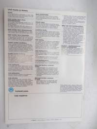 Volkswagen Passat 1988 -myyntiesite / brochure