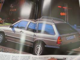 Volkswagen Passat 1986 -myyntiesite (ruotsinkielinen) / brochure