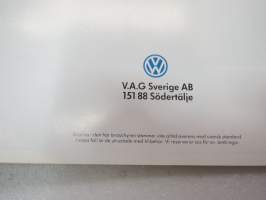 Volkswagen Passat 1986 -myyntiesite (ruotsinkielinen) / brochure