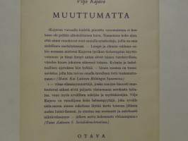 Muuttumatta , runoja