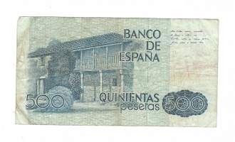 Espania 500  Pesetas  1979 - seteli