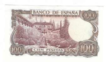 Espania 100  Pesetas  1974 - seteli
