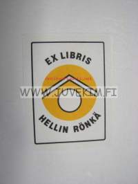 Ex Libris Hellin Rönkä -kirjanomistajamerkki