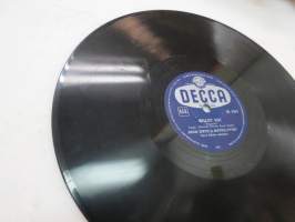 Decca SD 5341 Juha Eirto &amp; Metro-tytöt - Kellot soi / Hurmio -savikiekkoäänilevy, 78 rpm record