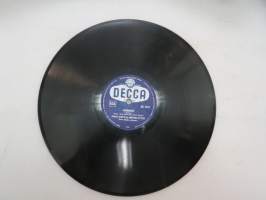 Decca SD 5341 Juha Eirto &amp; Metro-tytöt - Kellot soi / Hurmio -savikiekkoäänilevy, 78 rpm record