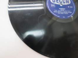 Decca SD 5341 Juha Eirto &amp; Metro-tytöt - Kellot soi / Hurmio -savikiekkoäänilevy, 78 rpm record