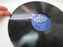 Decca SD 5327 Juha Eirto - Keskiyön tango / Metro-Tytöt - Toukokuun unelma -savikiekkoäänilevy, 78 rpm record
