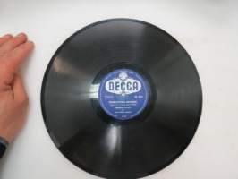 Decca SD 5327 Juha Eirto - Keskiyön tango / Metro-Tytöt - Toukokuun unelma -savikiekkoäänilevy, 78 rpm record