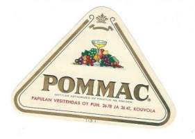 Pommac -  juomaetiketti