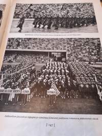 Helsingin olympialaiset  1953    Toinen  paranneltu  painos v  1953. Huono  kuntoinen  mutta  loistava  kirja   tulosselosteineen  ja  suuri  määrä  kuvia. Voi