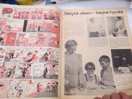 Viikko Sanomat 1957 nr 2, ilmestynyt 11.1.1957, sis. mm. seur. artikkelit / kuvat / mainokset; Kansikuva &quot;Tyttö ja luistin&quot; - Takakansikuva Helsinki Hietalahti