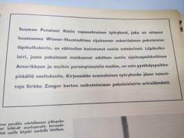 Viikko Sanomat 1957 nr 2, ilmestynyt 11.1.1957, sis. mm. seur. artikkelit / kuvat / mainokset; Kansikuva &quot;Tyttö ja luistin&quot; - Takakansikuva Helsinki Hietalahti